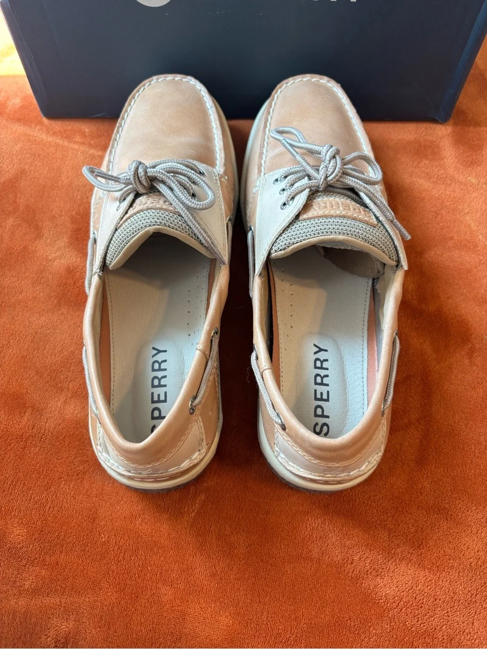 Sperry Men’s Light Brown Leather Boat Shoes